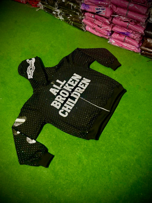 Fully Custom Rhinestone Zip Up Fleece Jacket